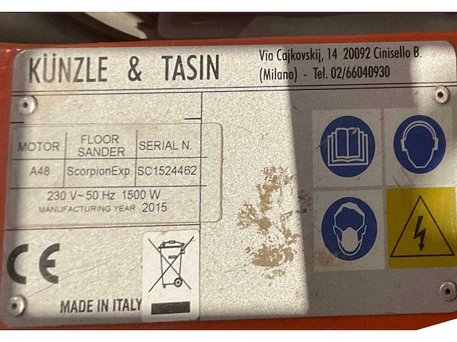 2015 kt kunzle & tasin scorpion parketschuurmachine - afbeelding 2 van  10