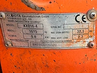 2015 kubota kx016-4 conventionele mini graafmachine - afbeelding 31 van  37