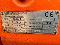 2015 kubota kx016-4 mini graafmachine - afbeelding 24 van  30