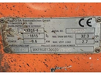 2015 kubota kx016-4g mini graafmachine - afbeelding 17 van  24
