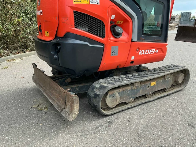 2015 kubota kx019-4 minigraafmachine - afbeelding 8 van  33
