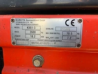 2015 kubota kx61-3 minigraafmachine - afbeelding 22 van  29