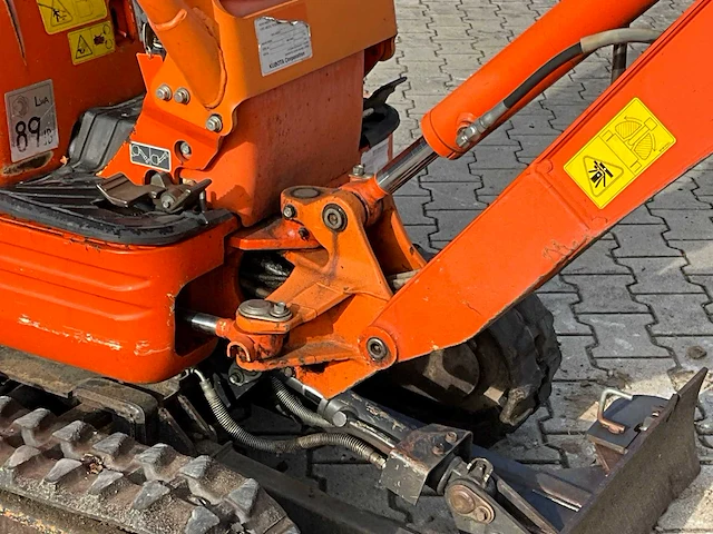 2015 kubota u10-3 mini graafmachine - afbeelding 10 van  38