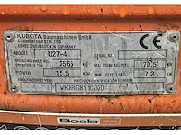 2015 kubota u27-4 hgl minigraafmachine - afbeelding 8 van  16
