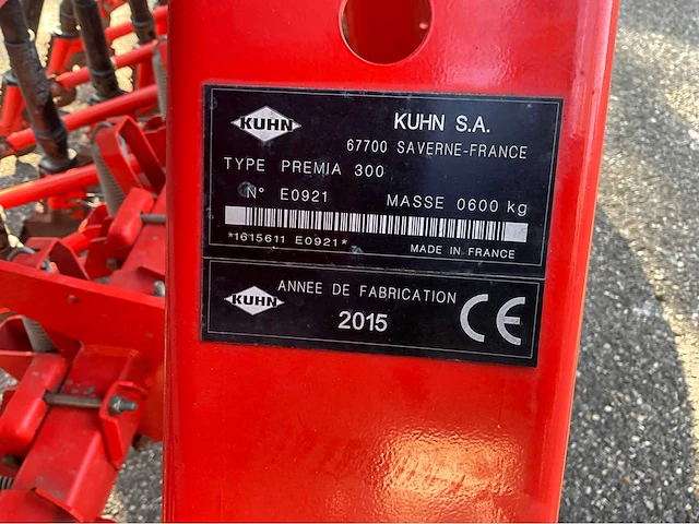 2015 kuhn premia 300 zaaimachine - afbeelding 14 van  21
