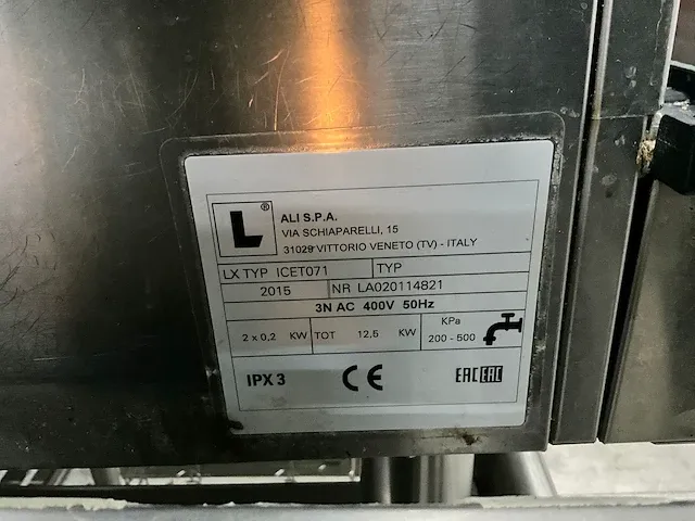 2015 lainox icet071 combisteamer - afbeelding 9 van  9