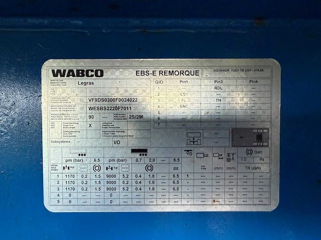 2015 legras sbs2220 walking floor trailer - afbeelding 51 van  56