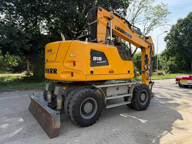 2015 liebherr a 918 compact banden graafmachine - afbeelding 10 van  16
