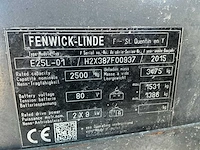 2015 linde e25l-01 vorkheftruck - afbeelding 8 van  16