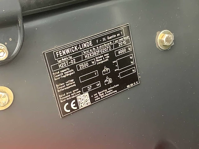 2015 linde evo h25t-02 vorkheftruck - afbeelding 17 van  24