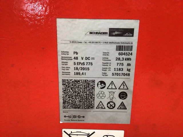 2015 linde r14-01 reach truck - afbeelding 3 van  17