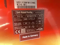 2015 linde r14-01 reach truck - afbeelding 14 van  21