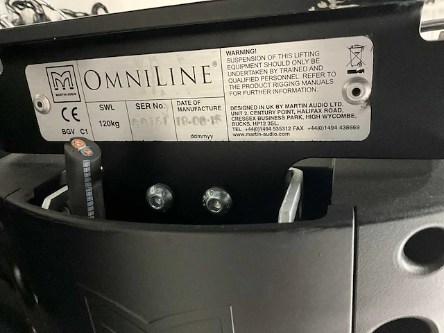 2015 martin audio omniline line array luidspreker-set - afbeelding 6 van  6