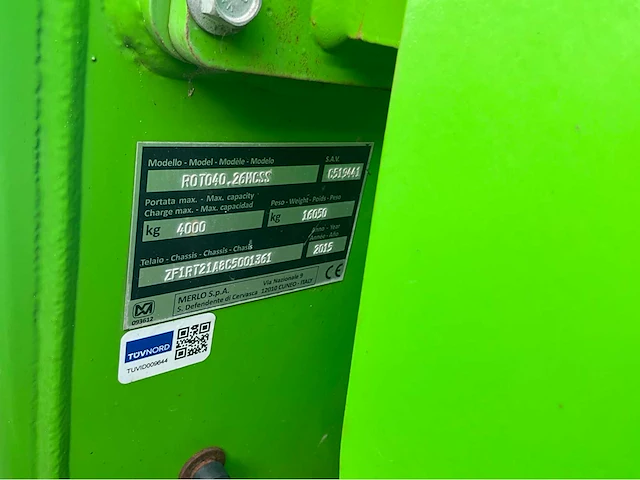 2015 merlo roto 40.26 mcss roterende verreiker met aanbouwdelen - afbeelding 64 van  67