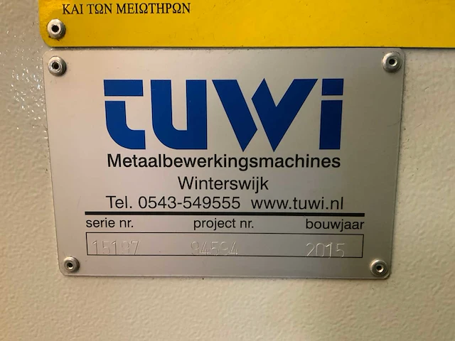 2015 mg s.r.l. m 2008 a cnc plaatwals - afbeelding 3 van  12