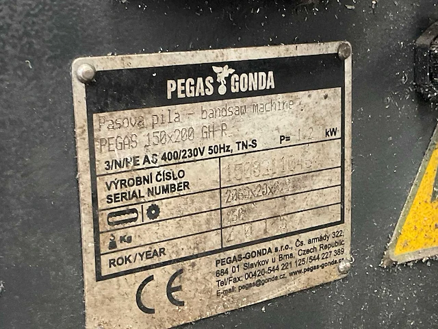 2015 pegas 150x200 gh-r bandzaagmachine - afbeelding 5 van  13