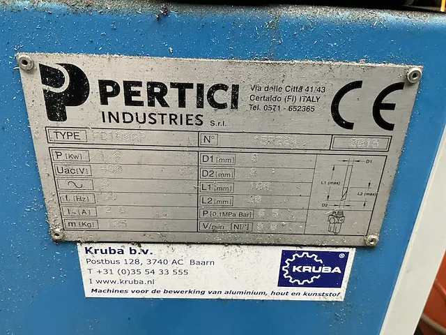 2015 pertici univer fc 100 ap kopieer freesmachine - afbeelding 16 van  26