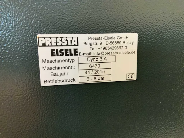2015 pressta dyno 6a hydraulische ponsmachine - afbeelding 4 van  4