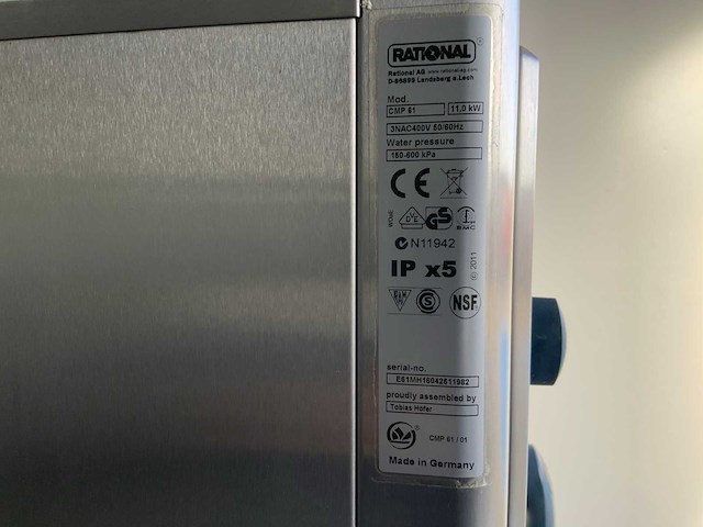 2015 rational combimaster plus cmp 101 en cmp 61 combisteamer + inrijwagwn - afbeelding 7 van  16