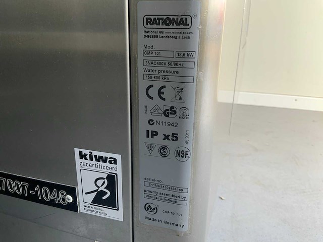 2015 rational combimaster plus cmp 101 en cmp 61 combisteamer + inrijwagwn - afbeelding 8 van  16