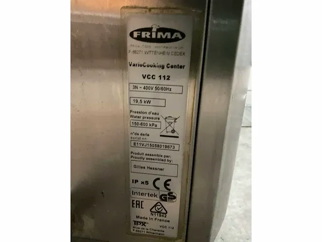 2015 rational/frima vcc 112 variocooking center - afbeelding 13 van  23