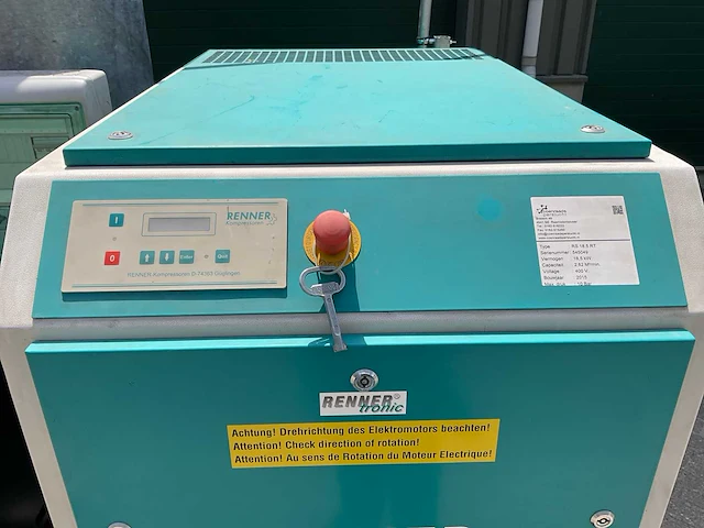 2015 renner rs 18,5 rt schroefcompressor set - afbeelding 19 van  21