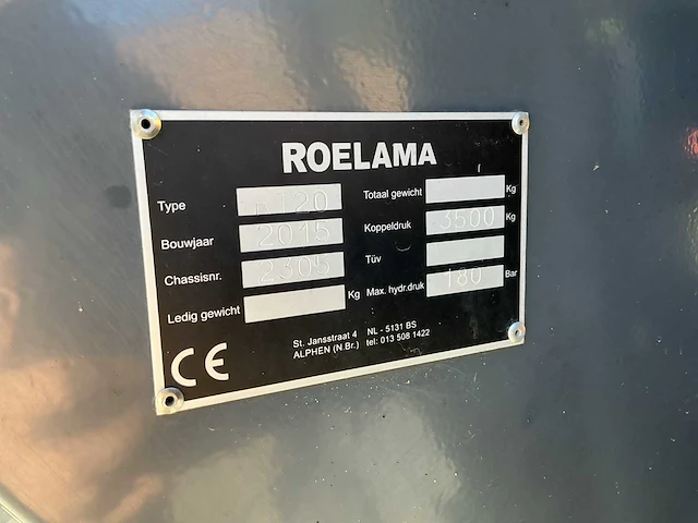 2015 roelama rt20 mesttank + zodebemester - afbeelding 32 van  38