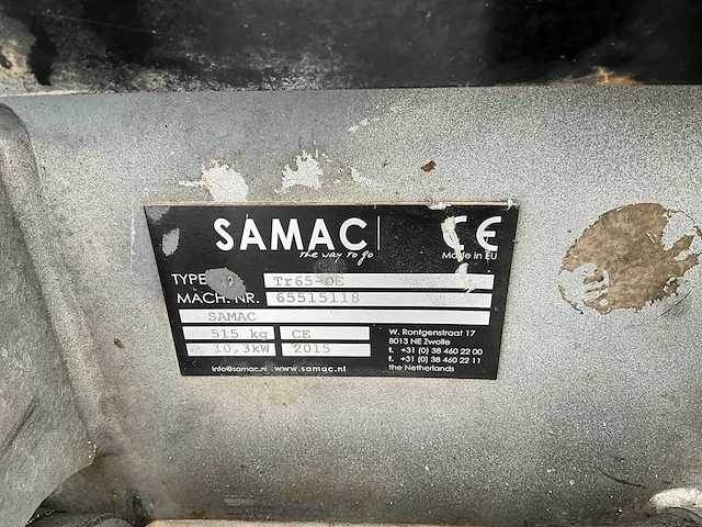 2015 samac tr65 trilplaat - afbeelding 5 van  13