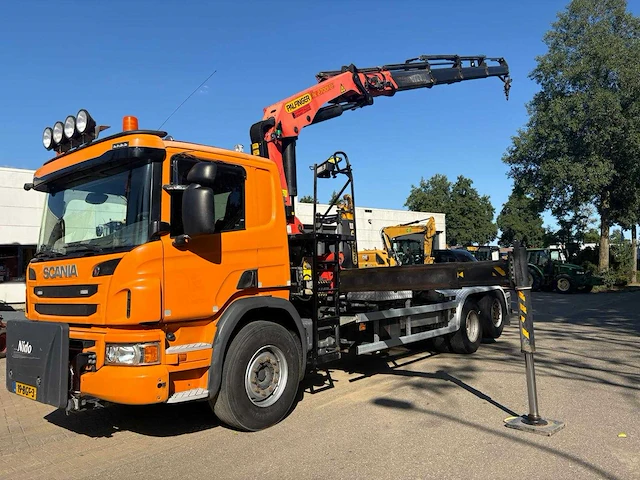 2015 scania p410 vrachtwagen met palfinger laadkraan en haakarm 19-bgf-3 - afbeelding 21 van  24