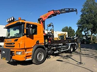 2015 scania p410 vrachtwagen met palfinger laadkraan en haakarm 19-bgf-3 - afbeelding 21 van  24