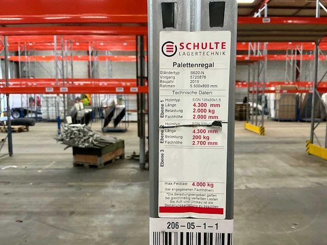 2015 schulte s620-n magazijnstelling - afbeelding 2 van  14
