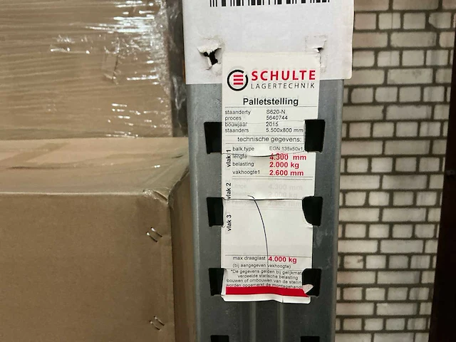 2015 schulte s620-n magazijnstelling - afbeelding 10 van  12