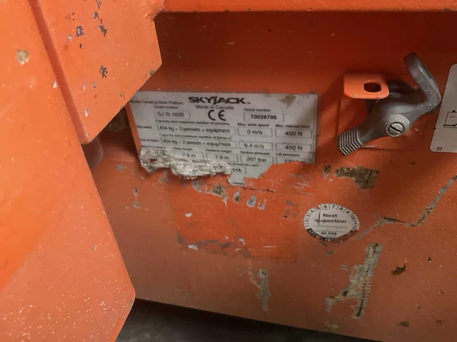 2015 sky jack 4626 schaarhoogwerker - afbeelding 4 van  8