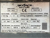 2015 skyjack sj iii 4620 hoogwerker - afbeelding 28 van  34