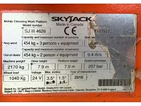 2015 skyjack sj iii 4626 hoogwerker - afbeelding 13 van  20