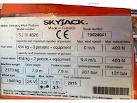 2015 skyjack sj iii 4626 hoogwerker - afbeelding 20 van  27