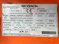 2015 skyjack sj iii 4626 hoogwerker - afbeelding 27 van  33