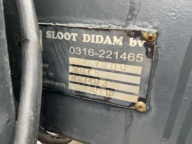 2015 sloot didam sbw 7000 graafbakken transportwagen - afbeelding 4 van  12