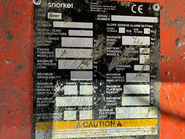 2015 snorkel s2646e hoogwerker - afbeelding 3 van  11