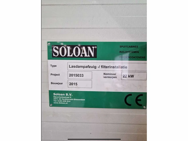 2015 soloan pgf 12 volautomatische lasdampafzuiginstallatie - afbeelding 5 van  14