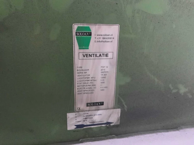 2015 soloan pgf 12 volautomatische lasdampafzuiginstallatie - afbeelding 13 van  14