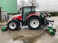 2015 steyr 4075 kompact vierwielaangedreven landbouwtractor met ransomes kooimaaier. - afbeelding 34 van  57