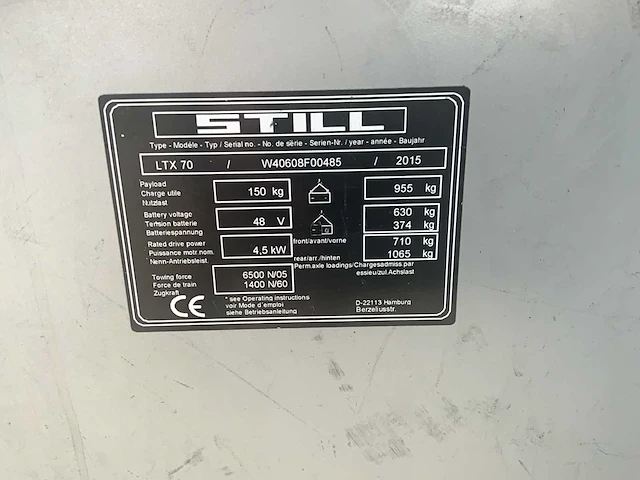 2015 still ltx 70 elektro trekker - afbeelding 15 van  22