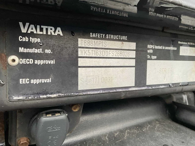 2015 valtra t163e direct vierwielaangedreven landbouwtractor - afbeelding 24 van  40