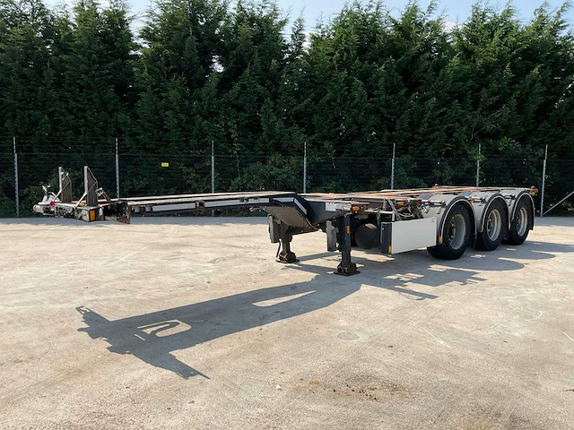 2015 vlastuin d-tec ft-ls-s uitschuifbare container chassis oplegger - afbeelding 1 van  28