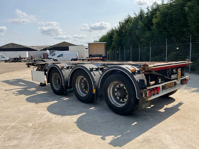 2015 vlastuin d-tec ft-ls-s uitschuifbare container chassis oplegger - afbeelding 25 van  28