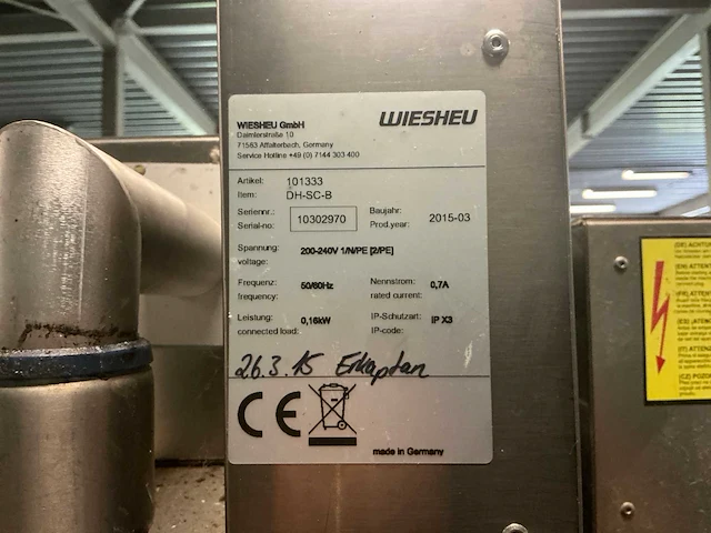 2015 wiesheu euromat 64s en euromat 64l bakkerijoven - afbeelding 3 van  13