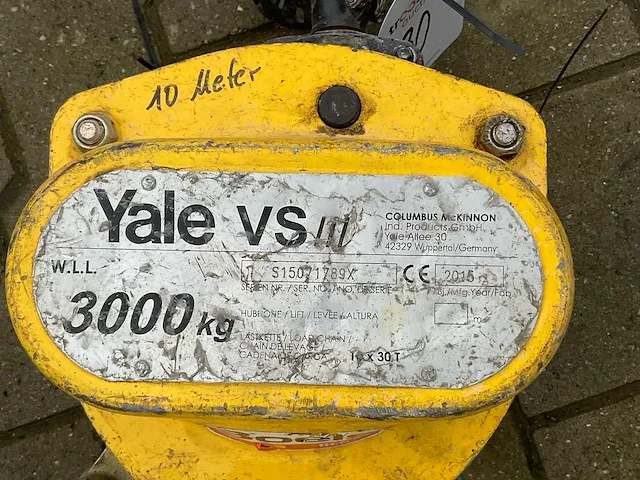 2015 yale vs iii kettingtakel - afbeelding 8 van  8