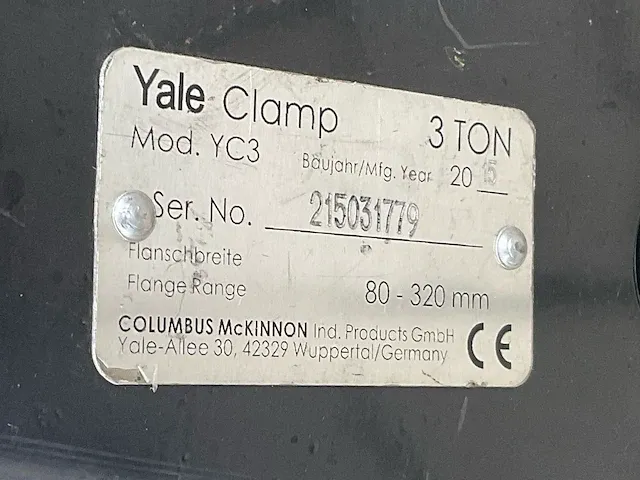 2015 yale yc3 balkklem (2x) - afbeelding 4 van  5