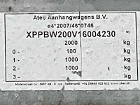 2016 atec eb2 2-1 dubbelas aanhangwagen - afbeelding 18 van  25